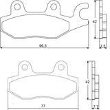 Pastiglie freno per Honda, Kawasaki, Suzuki, Yamaha marca Accossato codice AGPA77