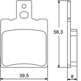 Pastiglie freno per Aprilia marca Accossato codice AGPA78