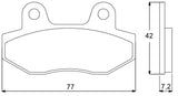 Pastiglie freno per Honda marca Accossato codice AGPA79