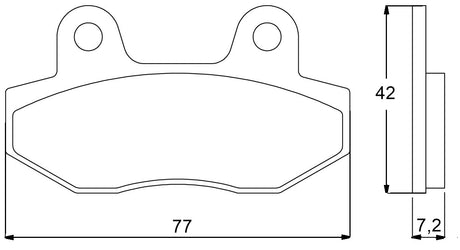 Pastiglie freno per Honda marca Accossato codice AGPA79