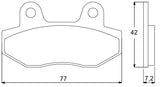 Pastiglie freno per Honda marca Accossato codice AGPA79