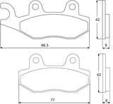 Pastiglie freno per Honda marca Accossato codice AGPA80