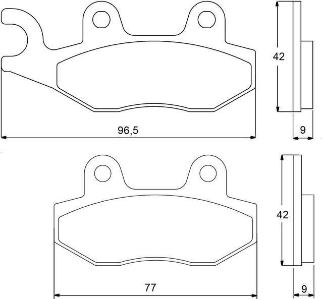 Pastiglie freno per Honda marca Accossato codice AGPA80