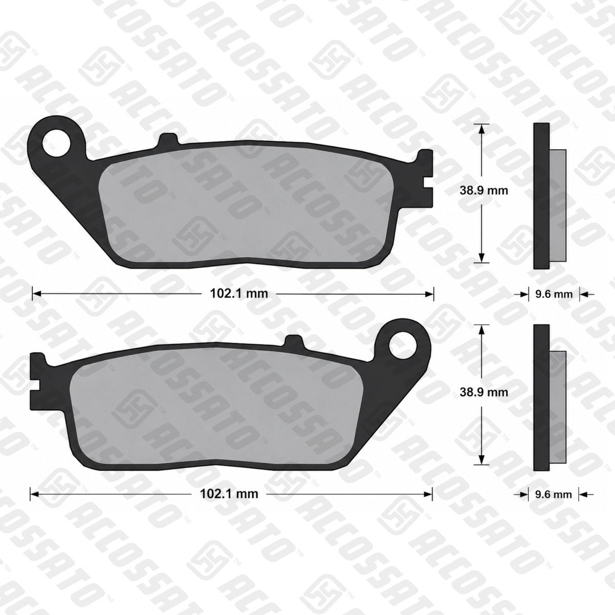 Pastiglie freno per Honda marca Accossato codice AGPA81
