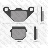 Pastiglie freno per Aprilia, Kawasaki, Suzuki, Yamaha marca Accossato codice AGPA82