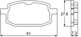 Pastiglie freno per Yamaha marca Accossato codice AGPA84