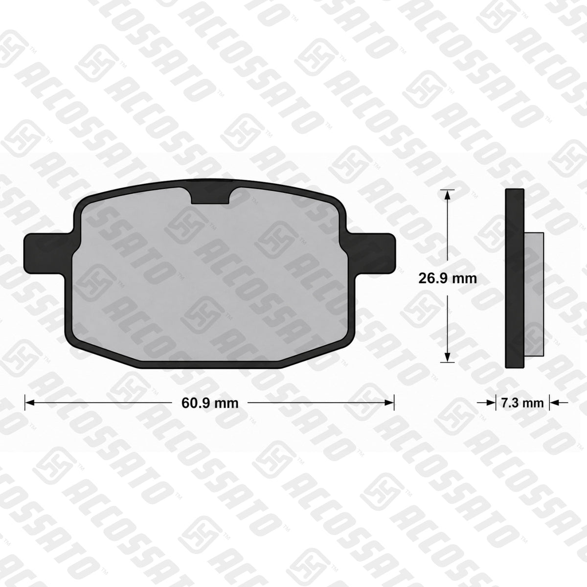 Pastiglie freno per Yamaha marca Accossato codice AGPA84
