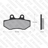 Pastiglie freno per Yamaha marca Accossato codice AGPA85