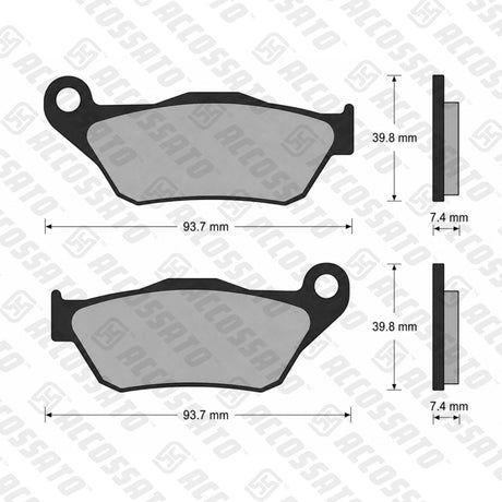 Pastiglie freno per Yamaha marca Accossato codice AGPA86