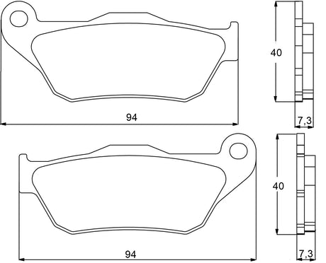 Pastiglie freno per Yamaha marca Accossato codice AGPA86