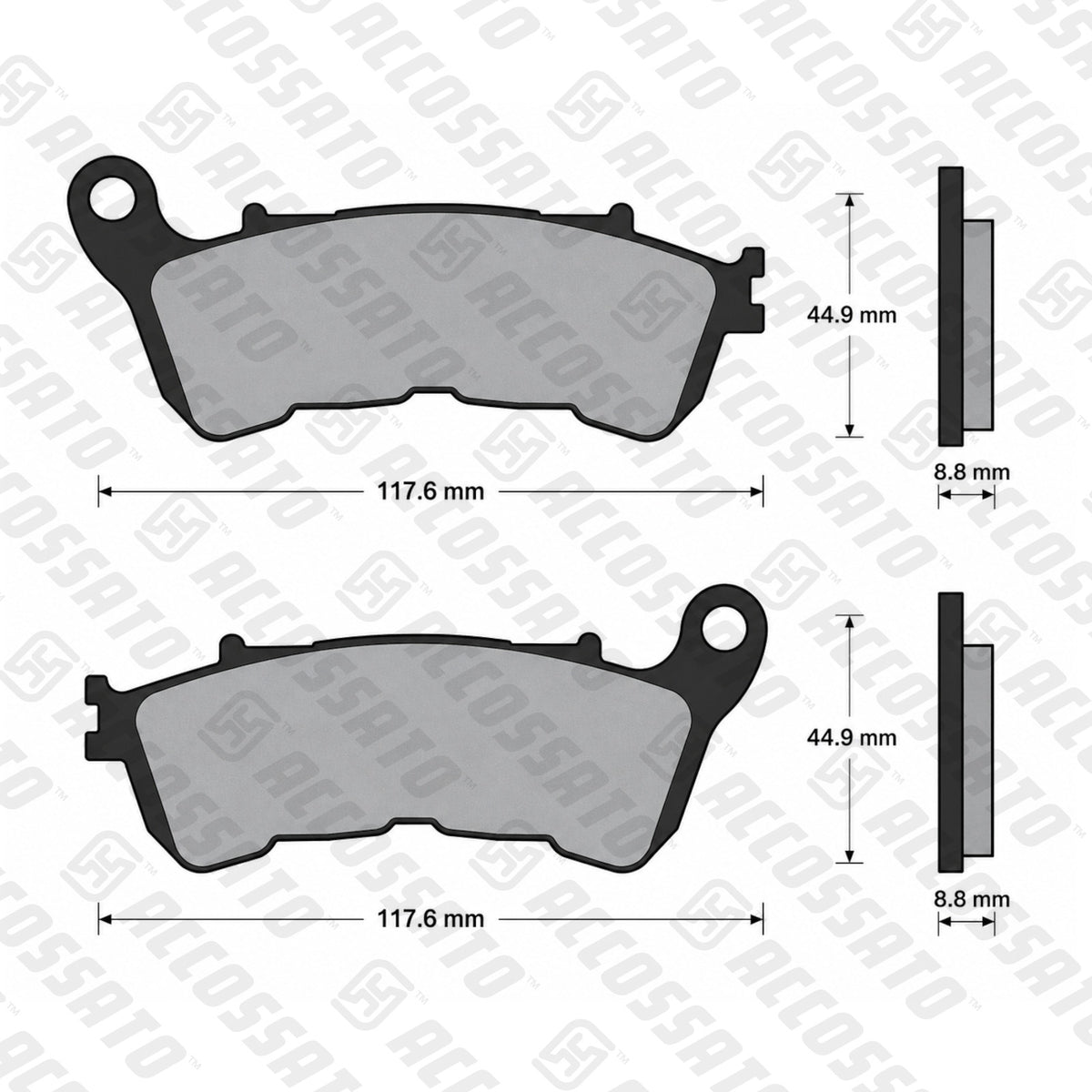 Pastiglie freno per Honda, Suzuki marca Accossato codice AGPA87