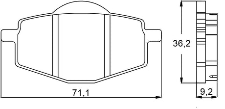 Pastiglie freno per Yamaha marca Accossato codice AGPA89