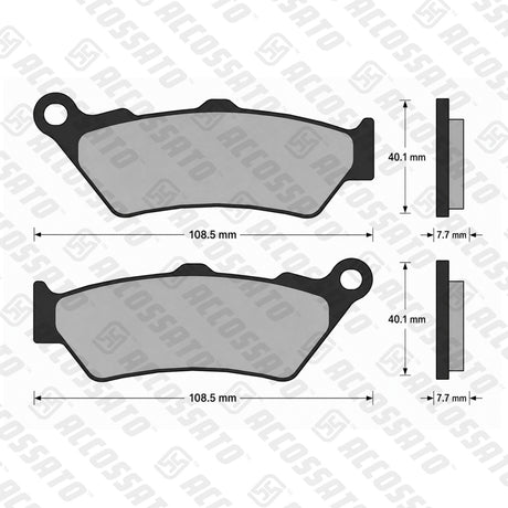 Pastiglie freno per Aprilia, Ducati, Harley Davidson, Honda, KTM, Yamaha marca Accossato codice AGPA92
