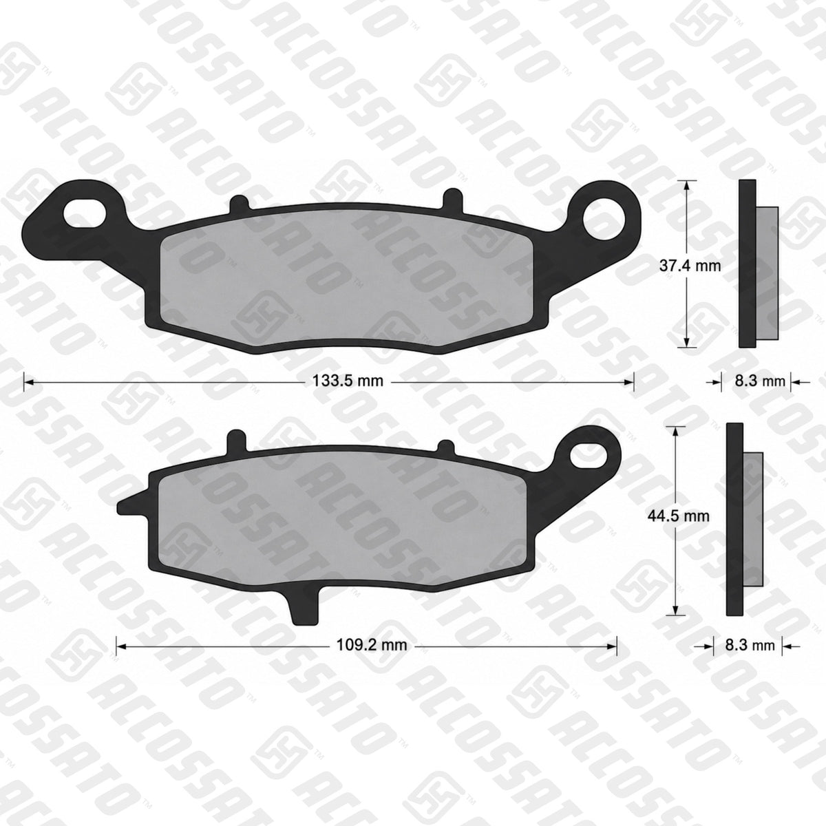 Pastiglie freno per Kawasaki, Suzuki marca Accossato codice AGPA94