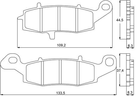 Pastiglie freno per Kawasaki, Suzuki marca Accossato codice AGPA94