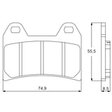 Pastiglie freno per Aprilia, Benelli, Ducati, KTM, Yamaha marca Accossato codice AGPA96