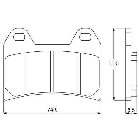 Pastiglie freno per Aprilia, Benelli, Ducati, KTM, Yamaha marca Accossato codice AGPA96