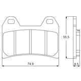 Pastiglie freno per Aprilia, Benelli, Ducati, KTM, Yamaha marca Accossato codice AGPA96