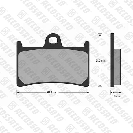 Pastiglie freno per Yamaha marca Accossato codice AGPA97