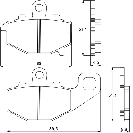 Pastiglie freno per Kawasaki marca Accossato codice AGPP102
