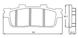 Kit Pastiglie Freno Accossato Per Moto, Mescola Made In Italy, codice AGPP107