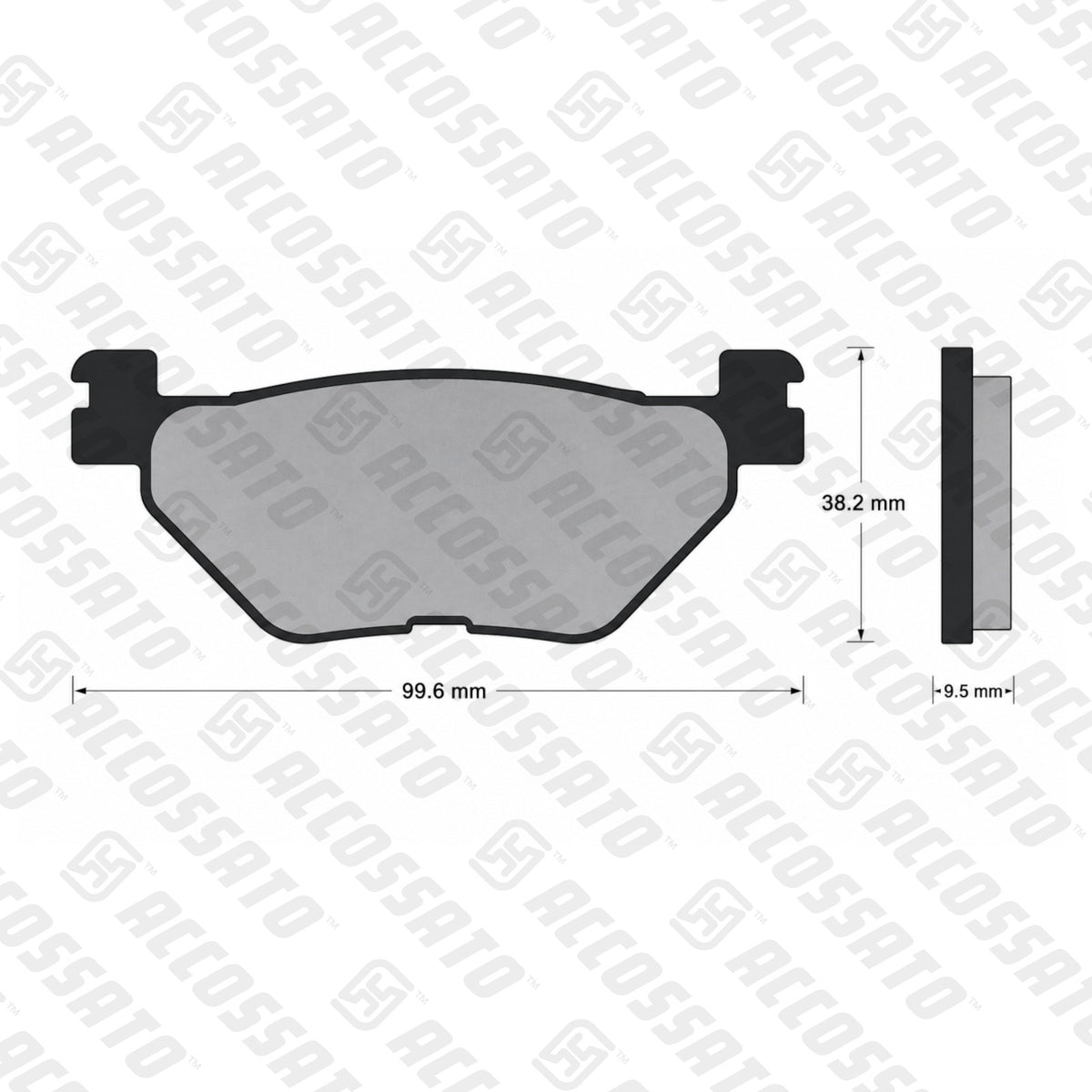 Pastiglie freno per Yamaha marca Accossato codice AGPP121