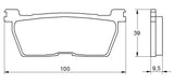 Pastiglie freno per Yamaha marca Accossato codice AGPP121
