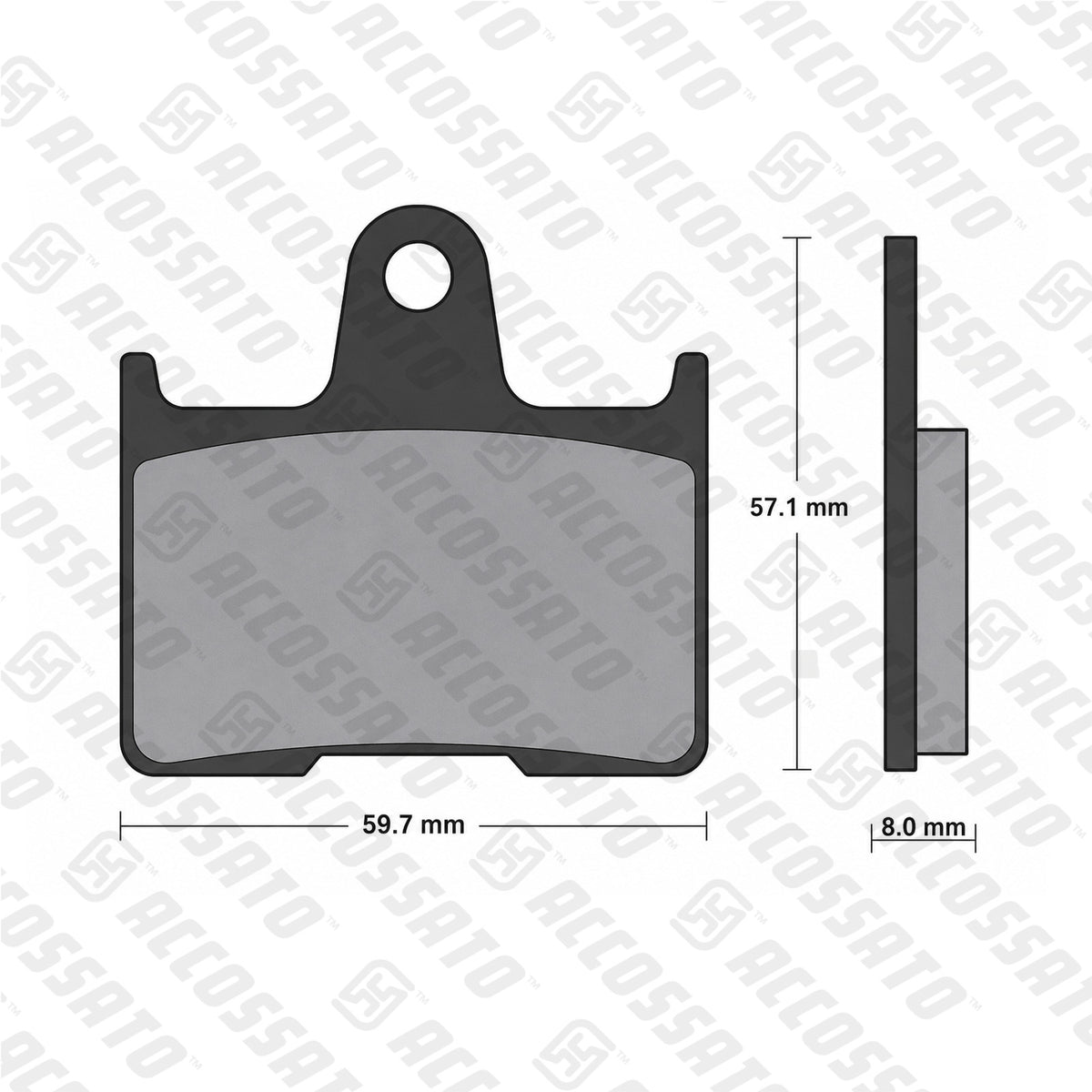 Pastiglie freno per Harley Davidson, Honda, Kawasaki marca Accossato codice AGPP143