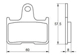 Pastiglie freno per Harley Davidson, Honda, Kawasaki marca Accossato codice AGPP143