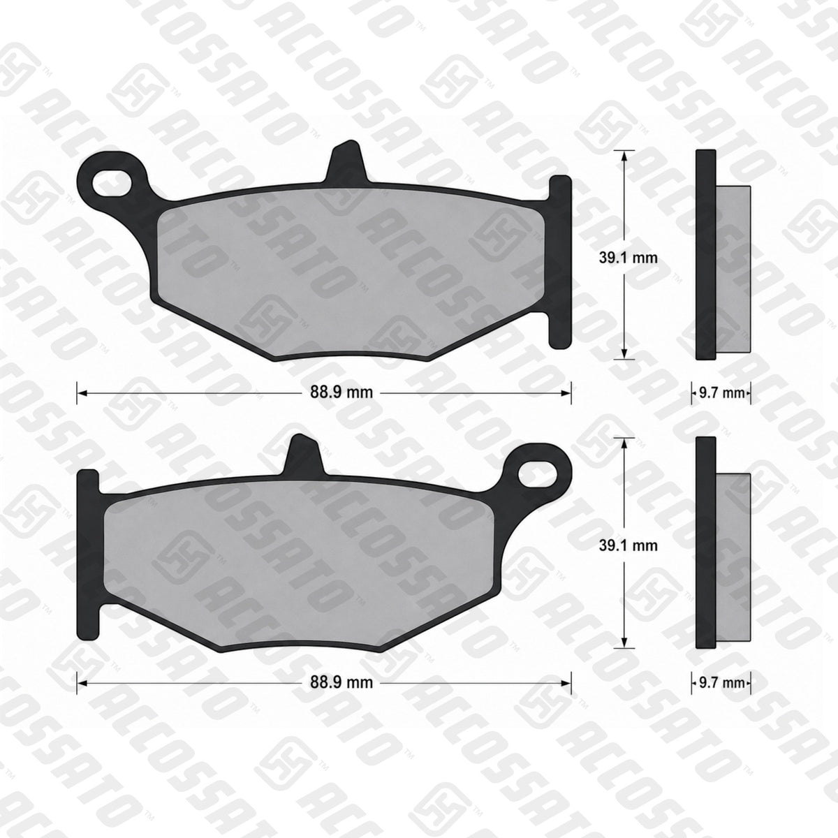 Pastiglie freno per Suzuki marca Accossato codice AGPP148