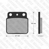 Pastiglie freno per Kawasaki, Suzuki marca Accossato codice AGPP165