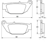 Pastiglie freno per Benelli, Honda, Suzuki marca Accossato codice AGPP181