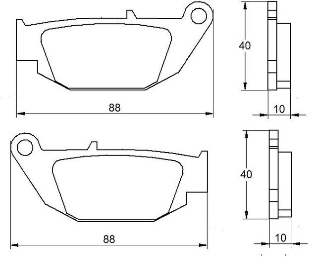 Pastiglie freno per Benelli, Honda, Suzuki marca Accossato codice AGPP181