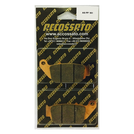 Pastiglie freno per Benelli, Honda, Suzuki marca Accossato codice AGPP181