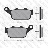 Pastiglie freno per Honda, Kawasaki, Suzuki marca Accossato codice AGPP185