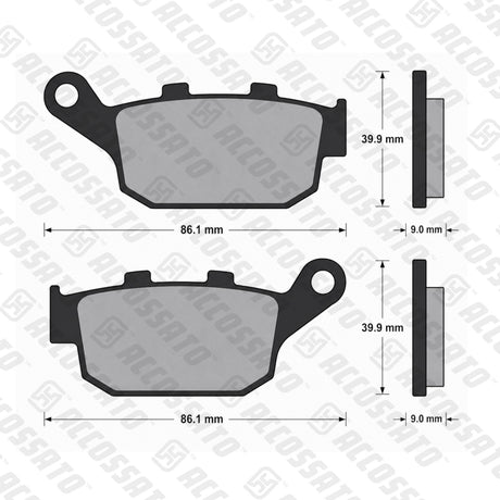 Pastiglie freno per Honda, Kawasaki, Suzuki marca Accossato codice AGPP185