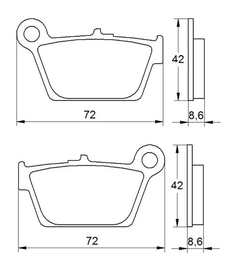 Pastiglie freno per Yamaha marca Accossato codice AGPP188