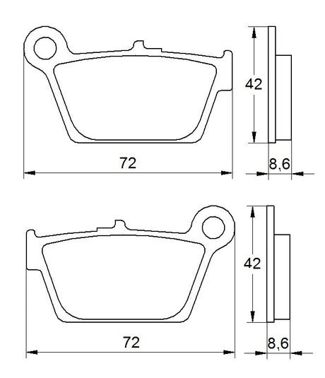 Pastiglie freno per Yamaha marca Accossato codice AGPP188
