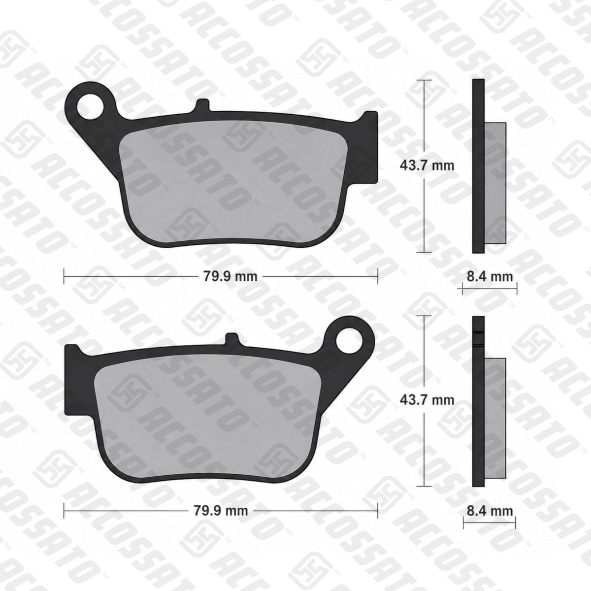 Pastiglie freno per Yamaha marca Accossato codice AGPP188