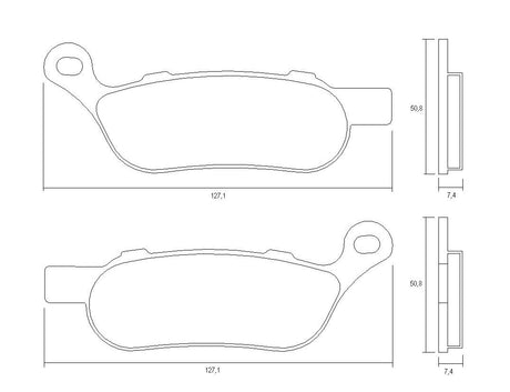 Pastiglie freno per Harley Davidson marca Accossato codice AGPP213