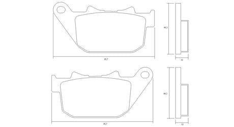 Pastiglie freno per Harley Davidson marca Accossato codice AGPP217