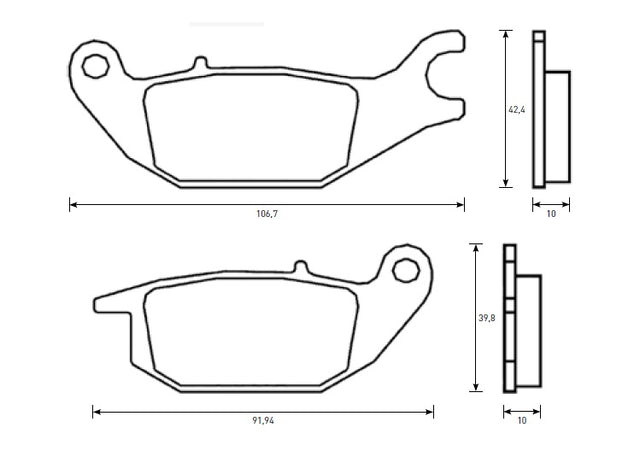 Pastiglie freno per Honda, Yamaha marca Accossato codice AGPP226