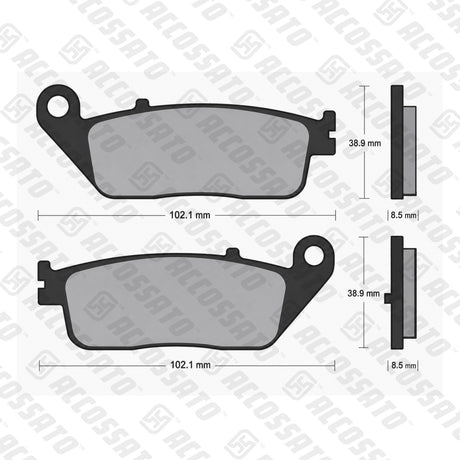 Pastiglie freno per Kymco marca Accossato codice AGPP237