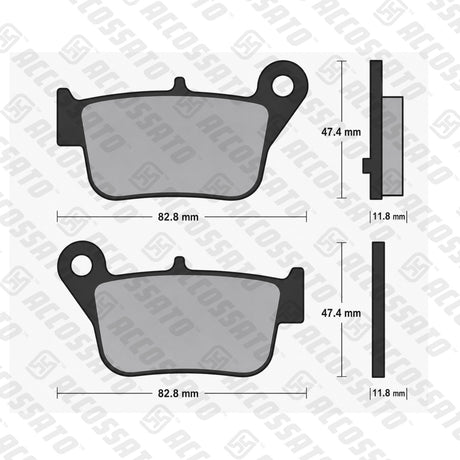 Pastiglie freno per SYM marca Accossato codice AGPP239