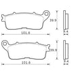 Pastiglie freno per Honda marca Accossato codice AGPP240