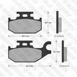 Pastiglie freno per Benelli, Suzuki marca Accossato codice AGPP244