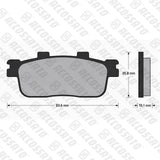 Pastiglie freno per Daelim, Peugeot, SYM, TGB marca Accossato codice AGPP245