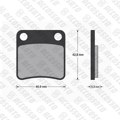 Pastiglie freno per Aprilia, Honda, Piaggio marca Accossato codice AGPP246