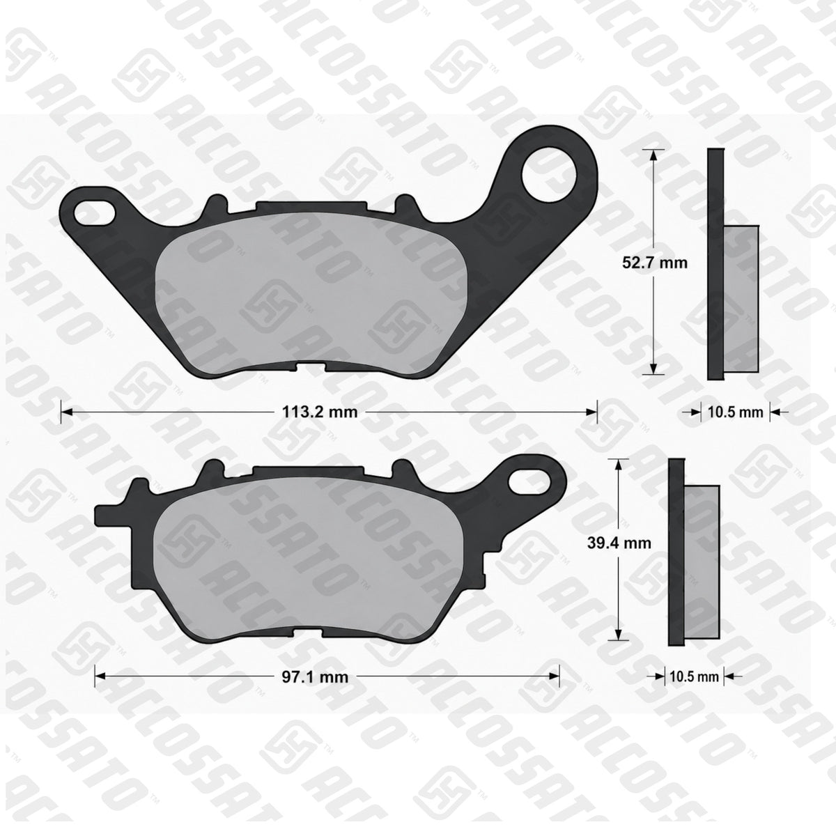 Pastiglie freno per Yamaha marca Accossato codice AGPP248