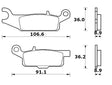 Pastiglie freno per Yamaha marca Accossato codice AGPP257